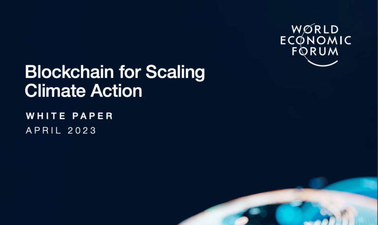 Leveraging Blockchain for Climate Action — WEF Report Summary